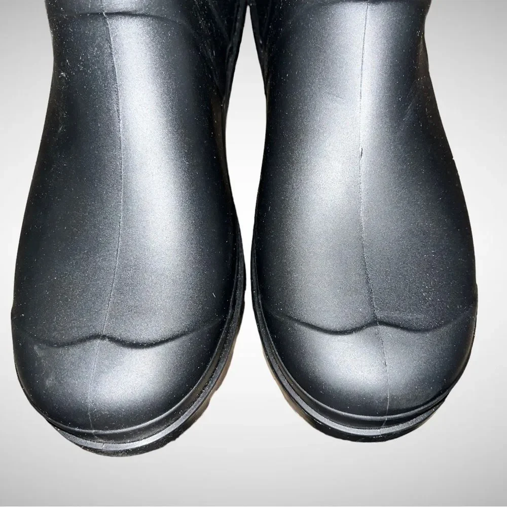 Exotic Identity Original Black Tall Rain Boots Size 10 Medium New with Tags